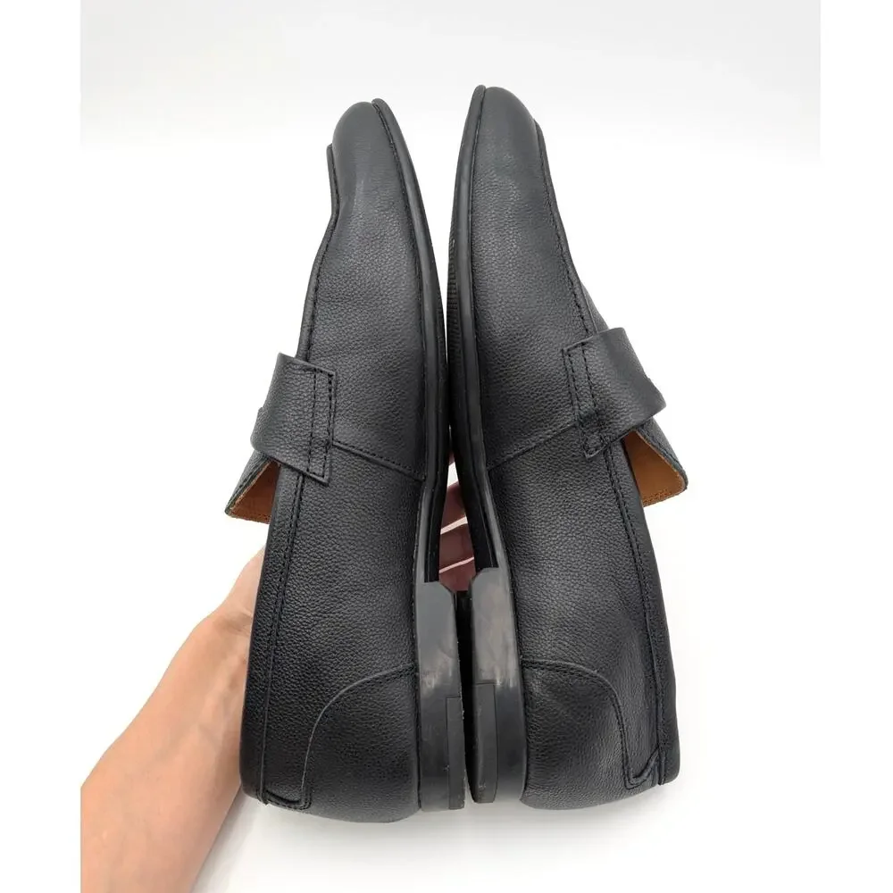 Vittorio Russo Millar Penny Loafer Shoes Men's Black Size US11.5M EU44.5